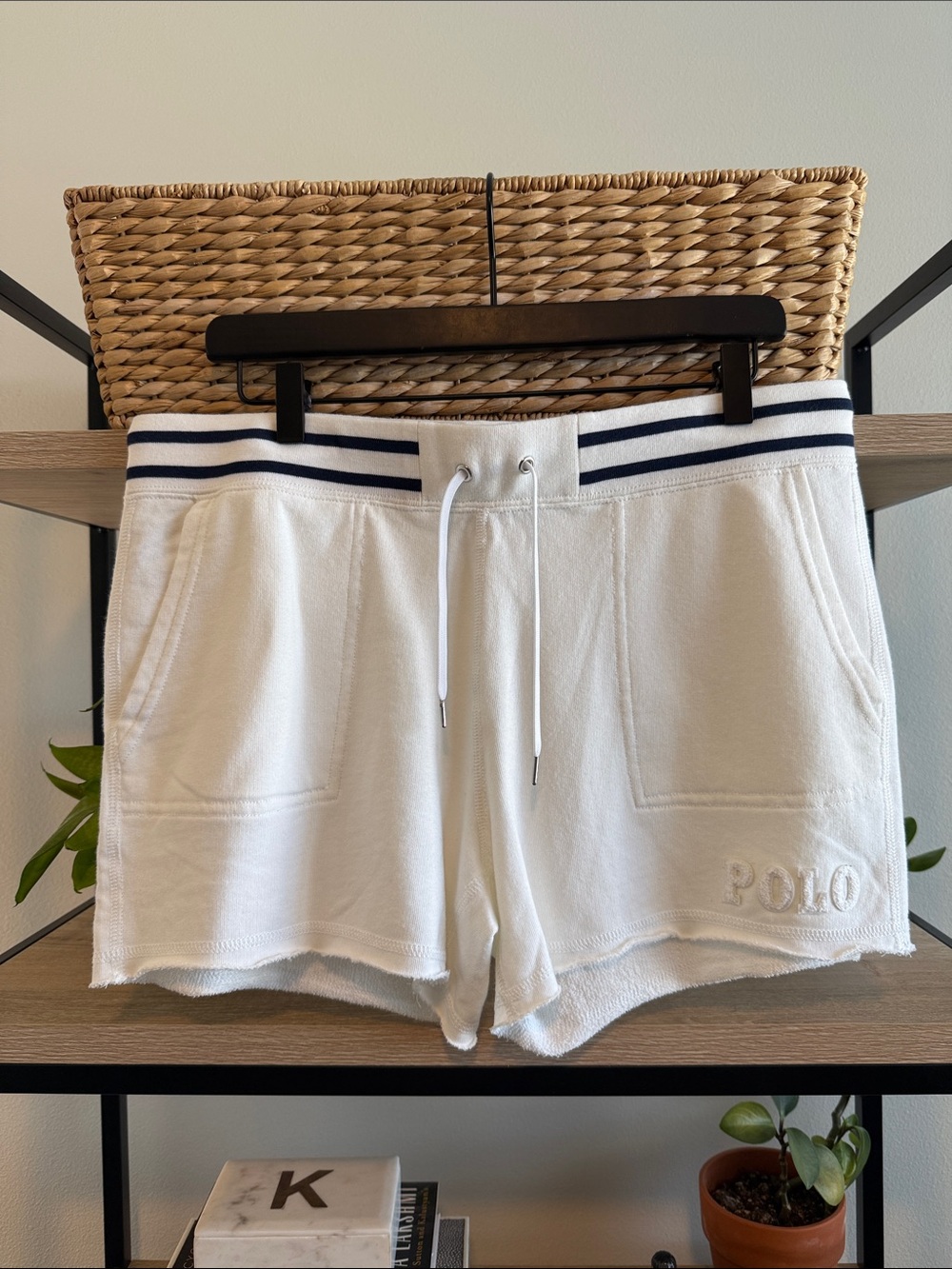 Polo Ralph Lauren Mid-Rise French Terry Pull On Drawstring Shorts w/Pockets, M
